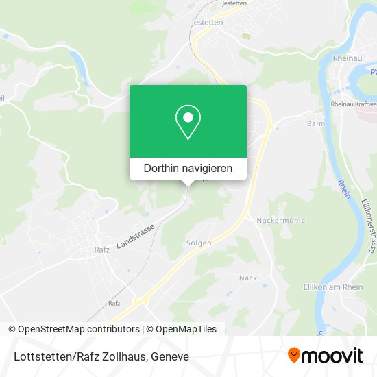 Lottstetten/Rafz Zollhaus Karte