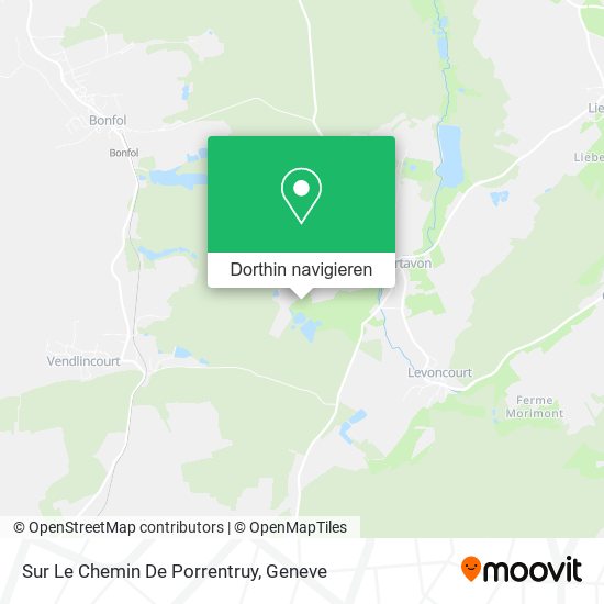 Sur Le Chemin De Porrentruy Karte