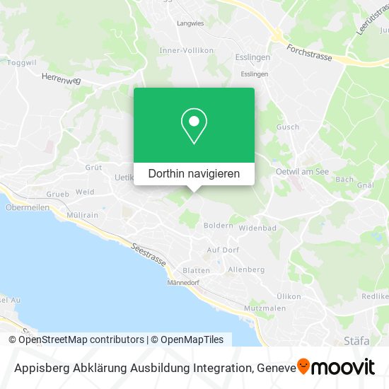 Appisberg Abklärung Ausbildung Integration Karte