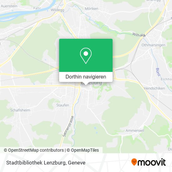 Stadtbibliothek Lenzburg Karte