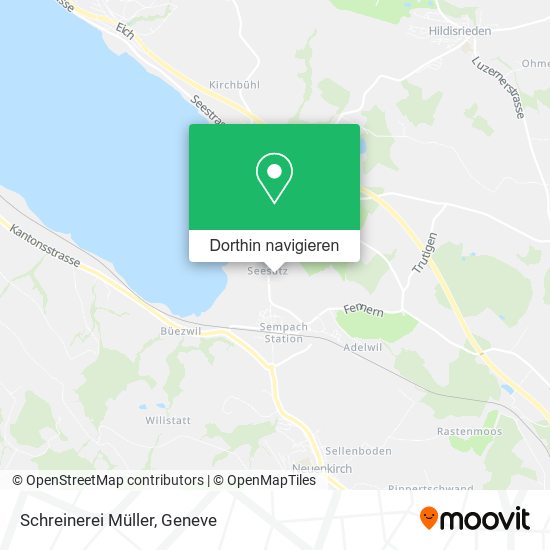 Schreinerei Müller Karte