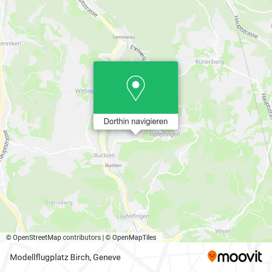 Modellflugplatz Birch Karte