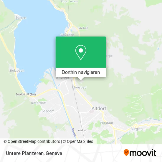 Untere Planzeren Karte
