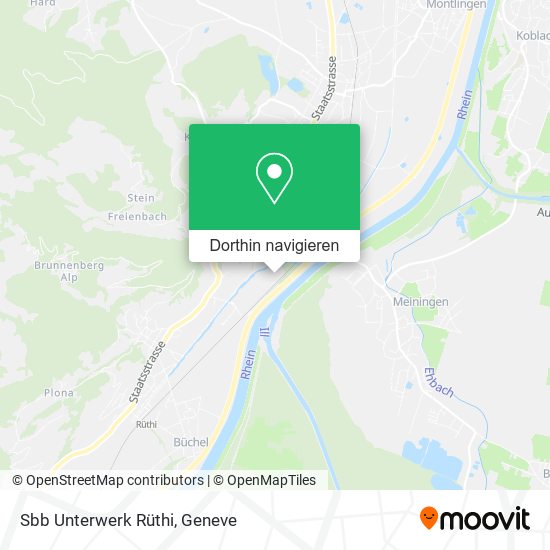 Sbb Unterwerk Rüthi Karte