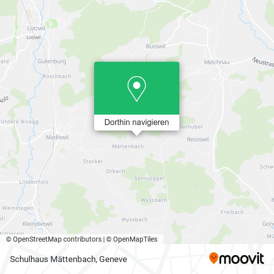 Schulhaus Mättenbach Karte