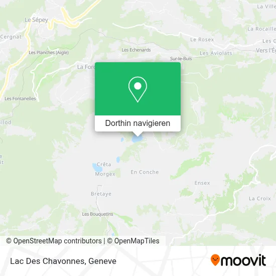 Lac Des Chavonnes Karte