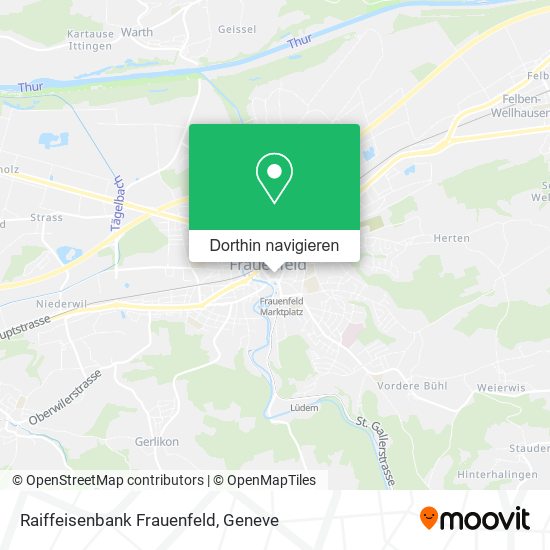 Raiffeisenbank Frauenfeld Karte