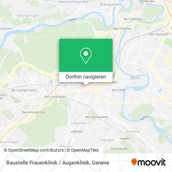 Baustelle Frauenklinik / Augenklinik Karte