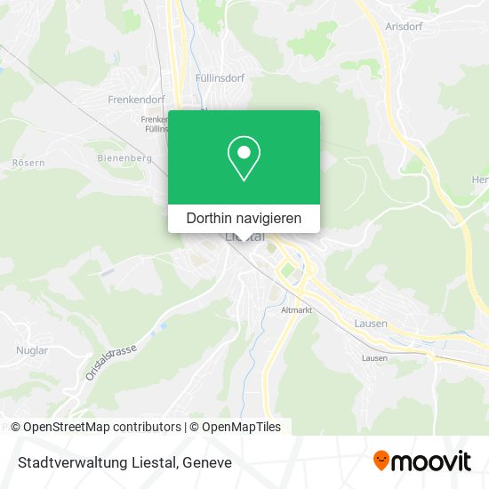 Stadtverwaltung Liestal Karte