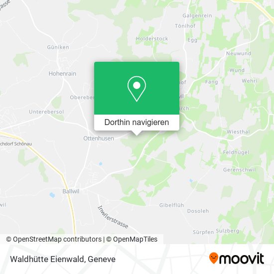 Waldhütte Eienwald Karte
