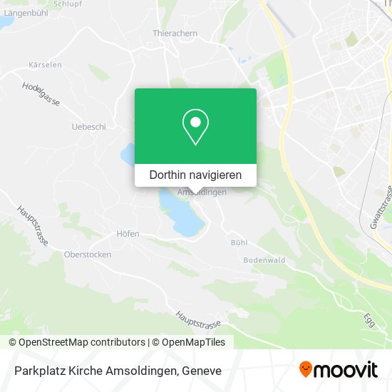 Parkplatz Kirche Amsoldingen Karte