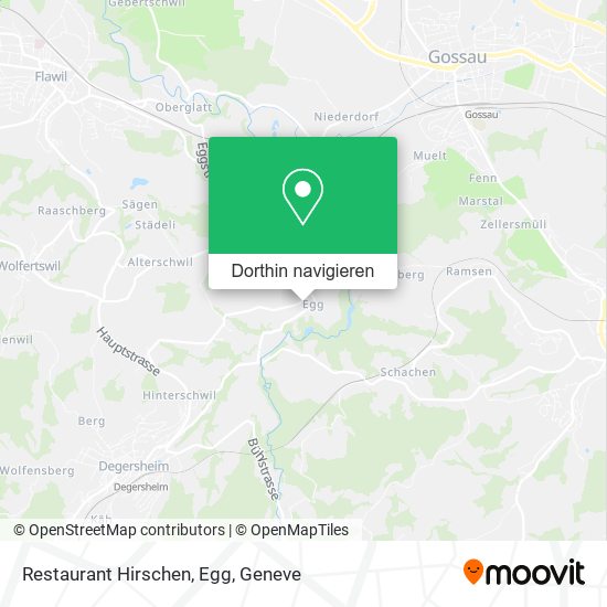 Restaurant Hirschen, Egg Karte
