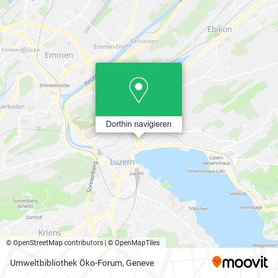Umweltbibliothek Öko-Forum Karte