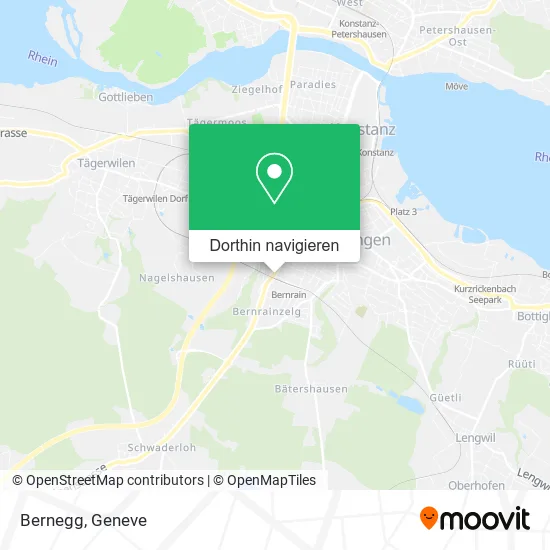 Bernegg Karte