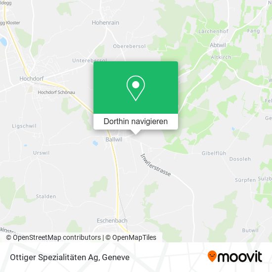 Ottiger Spezialitäten Ag Karte