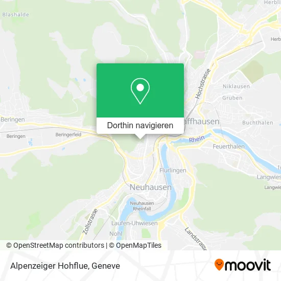 Alpenzeiger Hohflue Karte