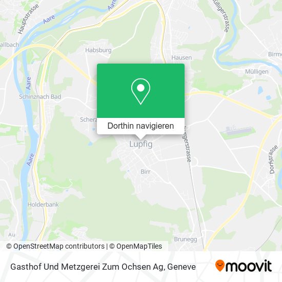 Gasthof Und Metzgerei Zum Ochsen Ag Karte