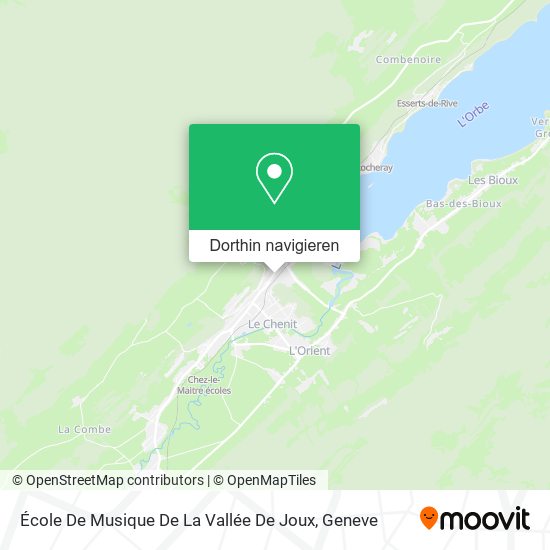 École De Musique De La Vallée De Joux Karte