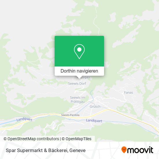 Spar Supermarkt & Bäckerei Karte