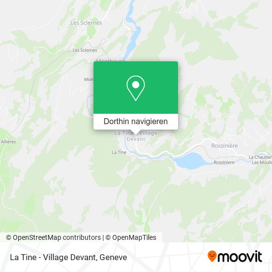 La Tine - Village Devant Karte