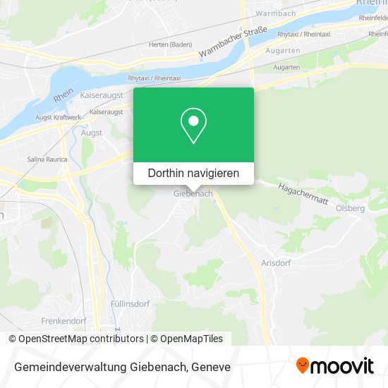 Gemeindeverwaltung Giebenach Karte