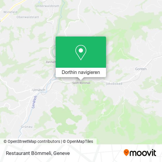 Restaurant Bömmeli Karte