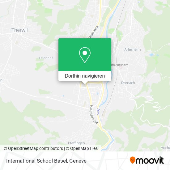 International School Basel Karte