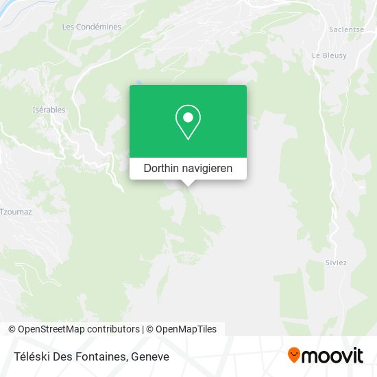 Téléski Des Fontaines Karte