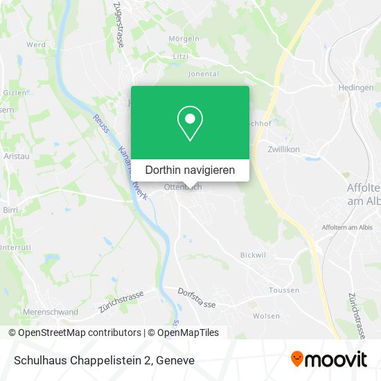 Schulhaus Chappelistein 2 Karte