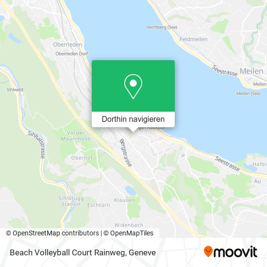 Beach Volleyball Court Rainweg Karte