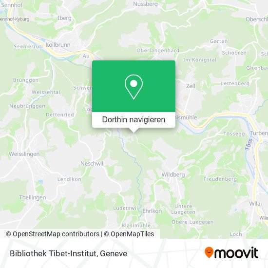 Bibliothek Tibet-Institut Karte