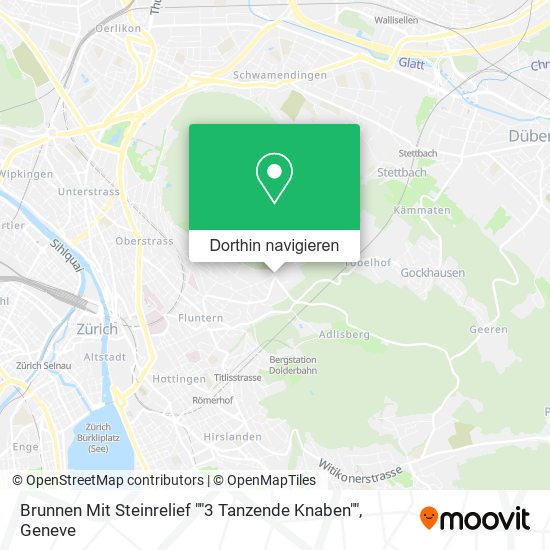 Brunnen Mit Steinrelief ""3 Tanzende Knaben"" Karte