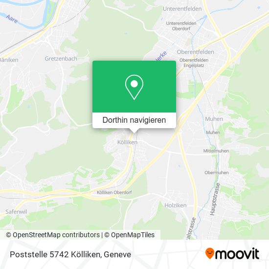 Poststelle 5742 Kölliken Karte