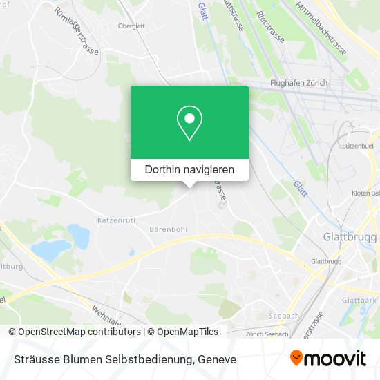 Sträusse Blumen Selbstbedienung Karte