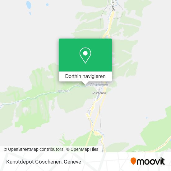 Kunstdepot Göschenen Karte