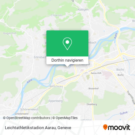 Leichtathletikstadion Aarau Karte