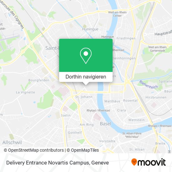 Delivery Entrance Novartis Campus Karte