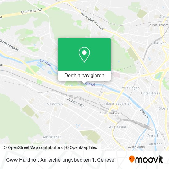 Gww Hardhof, Anreicherungsbecken 1 Karte