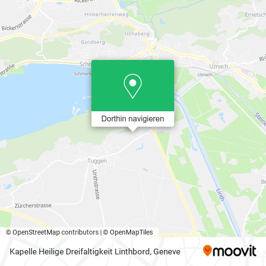 Kapelle Heilige Dreifaltigkeit Linthbord Karte