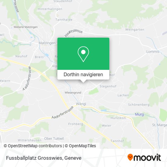 Fussballplatz Grosswies Karte