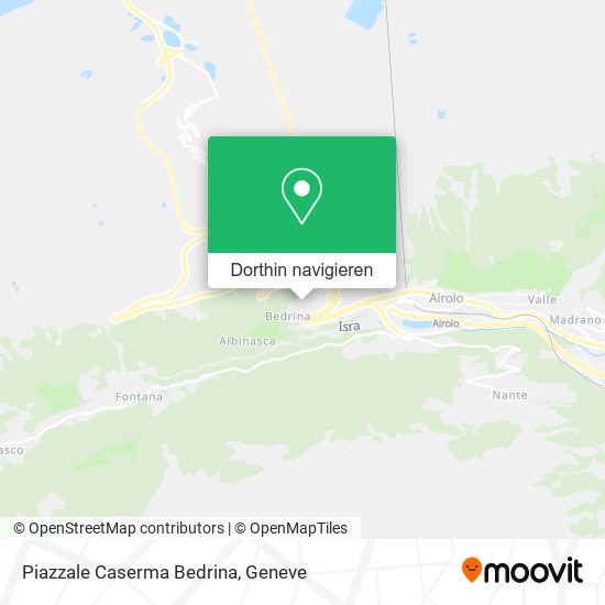 Piazzale Caserma Bedrina Karte