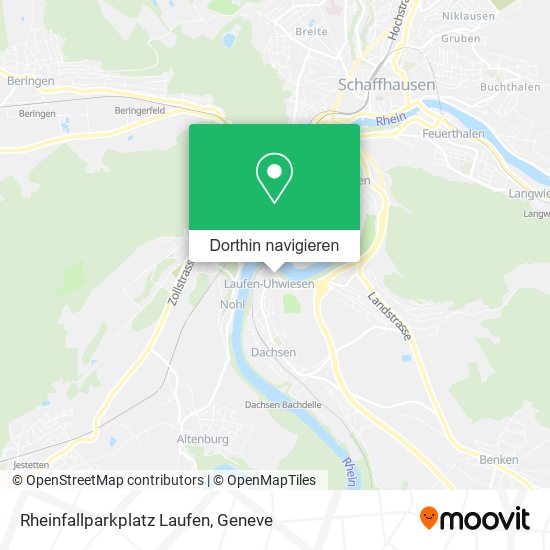 Rheinfallparkplatz Laufen Karte
