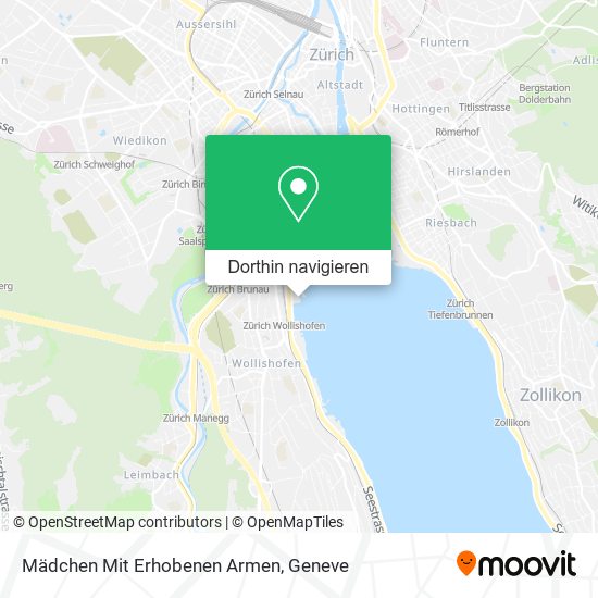 Mädchen Mit Erhobenen Armen Karte