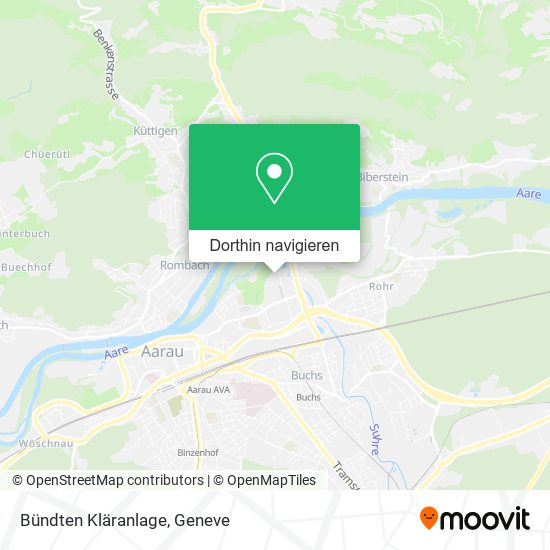Bündten Kläranlage Karte
