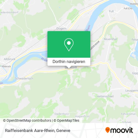 Raiffeisenbank Aare-Rhein Karte