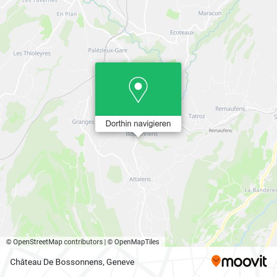Château De Bossonnens Karte