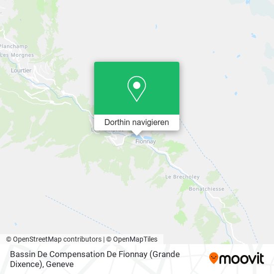 Bassin De Compensation De Fionnay (Grande Dixence) Karte