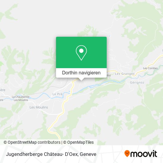 Jugendherberge Château- D'Oex Karte