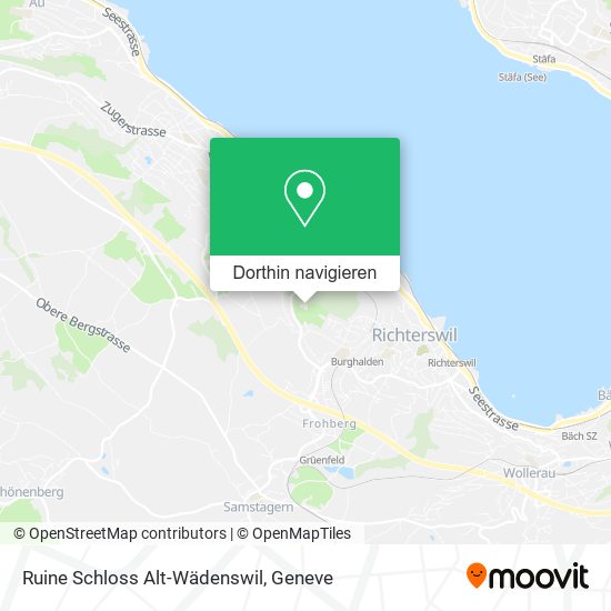 Ruine Schloss Alt-Wädenswil Karte
