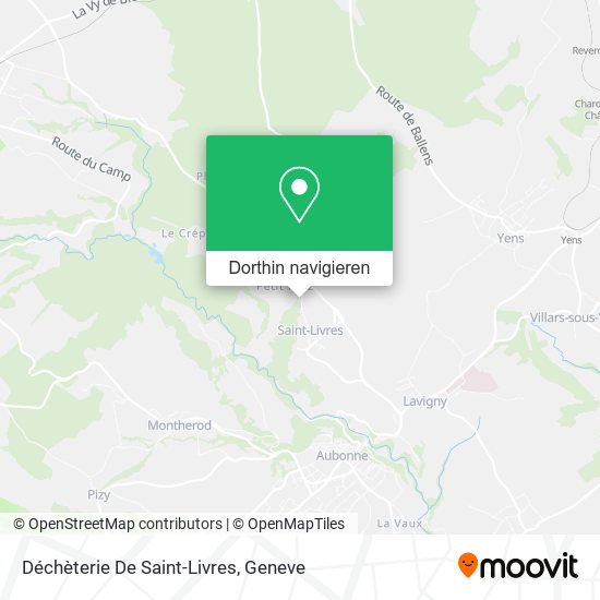 Déchèterie De Saint-Livres Karte